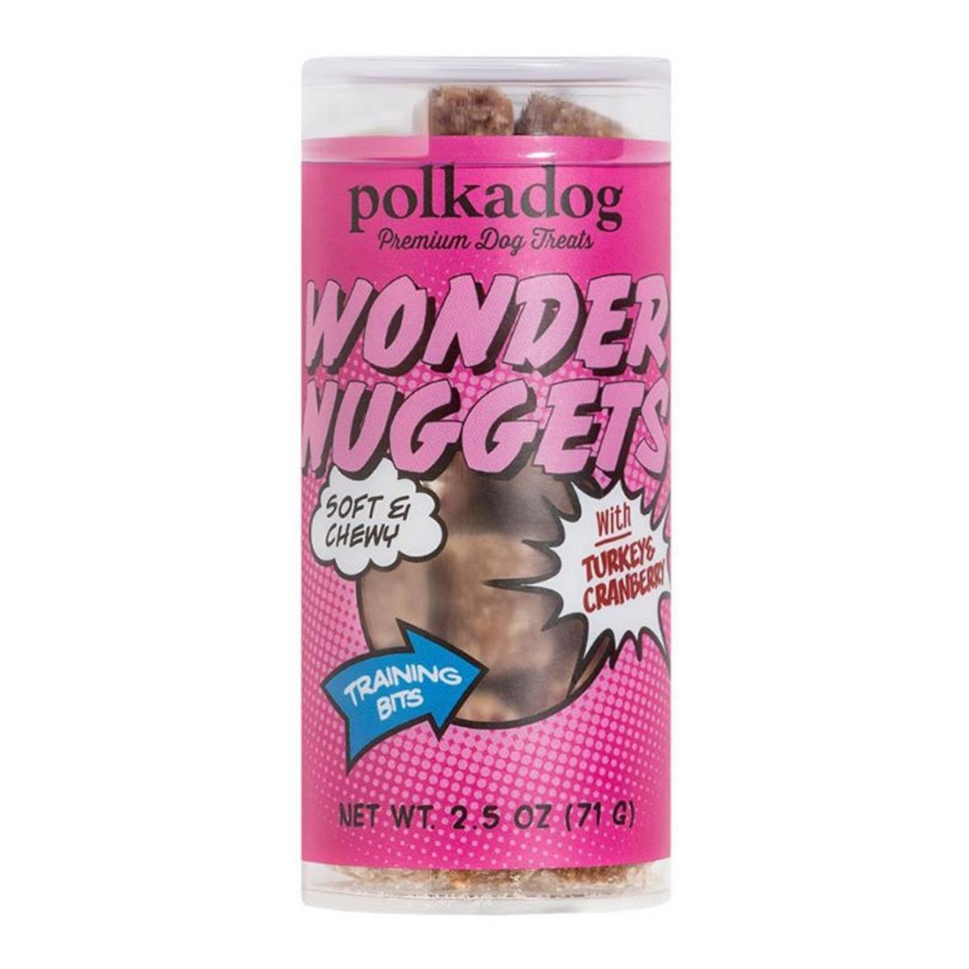 Polka Dog Wonder Nuggets Turkey Cranberry Mini, 2.5 oz
