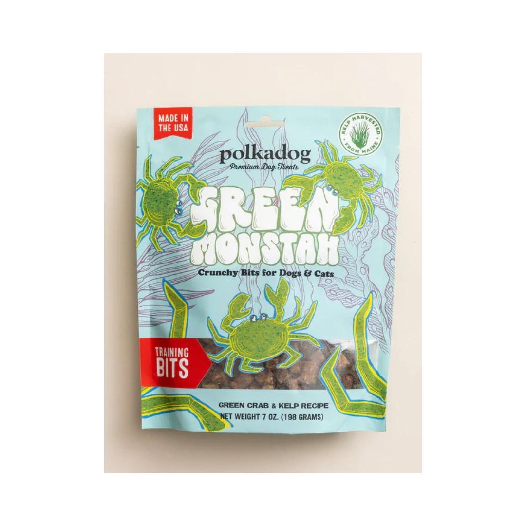 Polka Dog Bakery Dog Green Monstah Bits 7 oz. Pouch