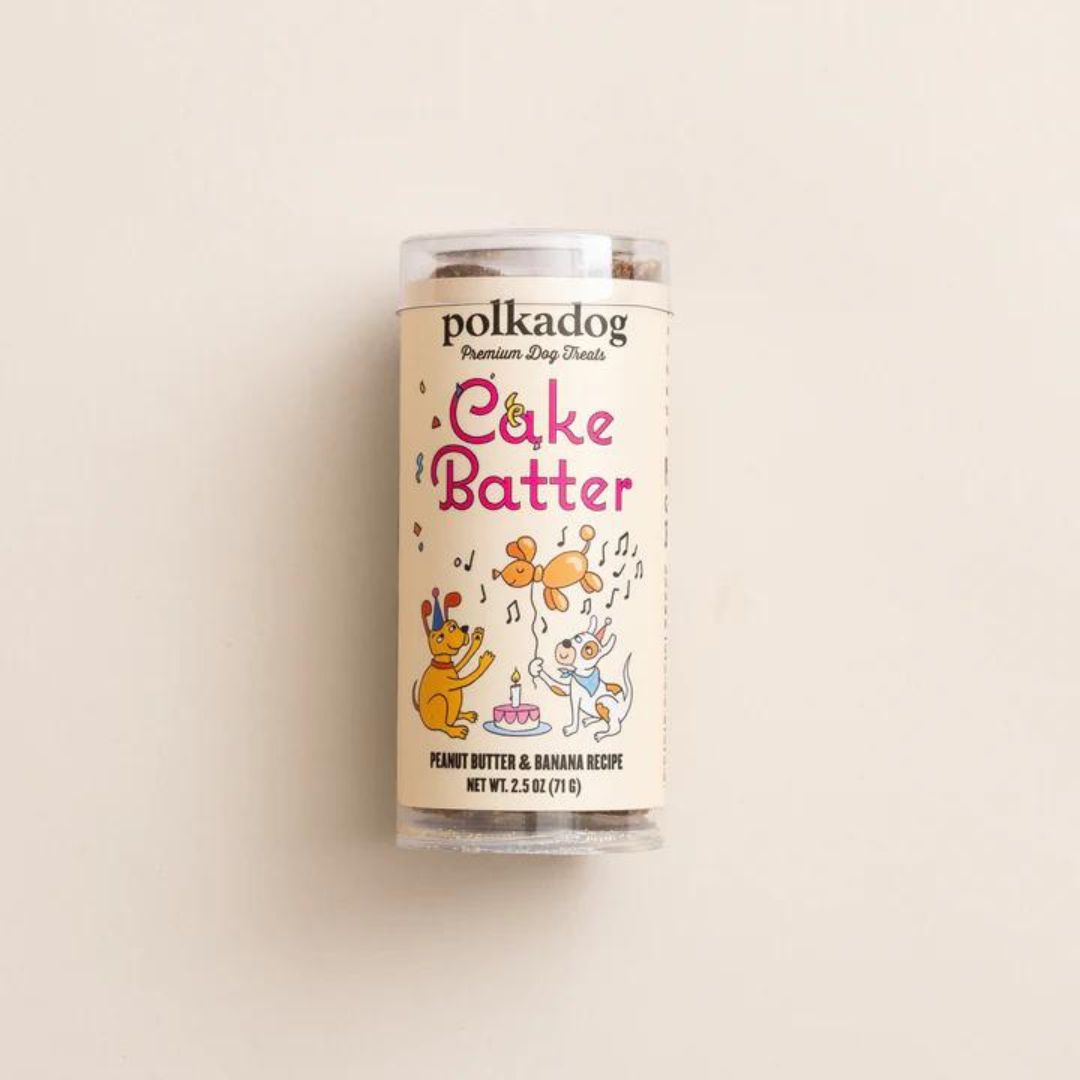 Polka Dog Bakery Dog Cake Batter Nuggets 2.5 oz. Tube