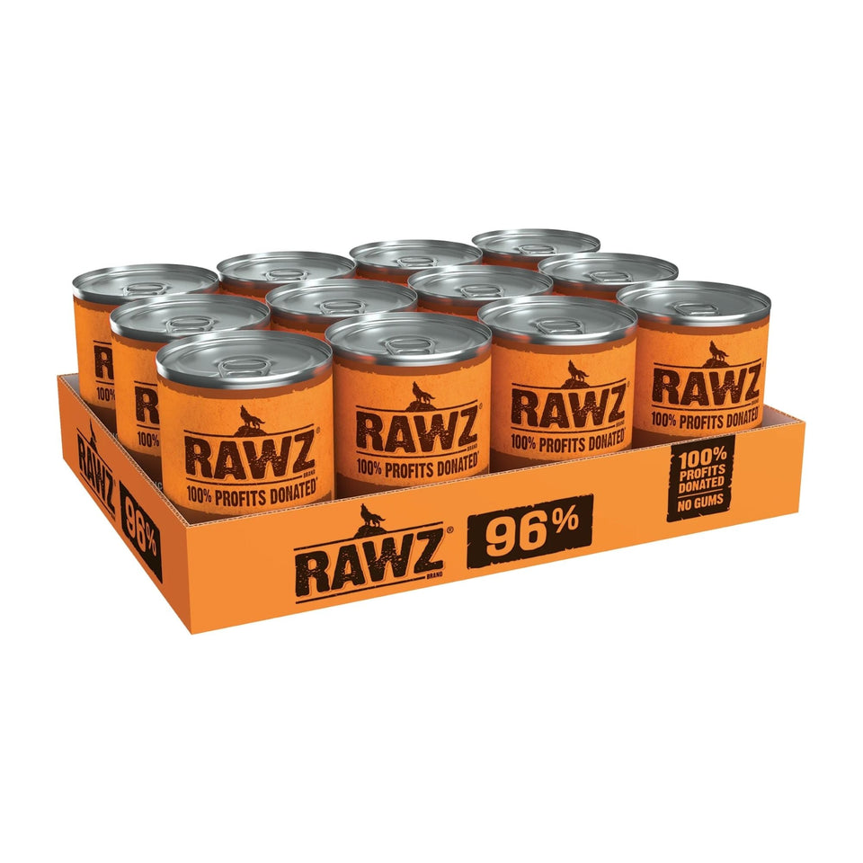 Rawz Dog 96% Duck Turkey Quail Pate 12.5oz. (Case of 12)