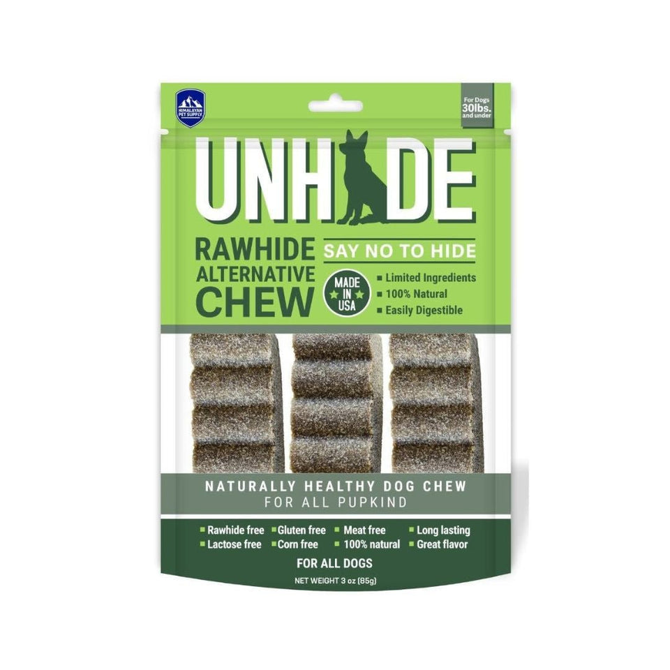 Himalayan Unhide - Rawhide-Free Natural Dog Chew, 3 ct