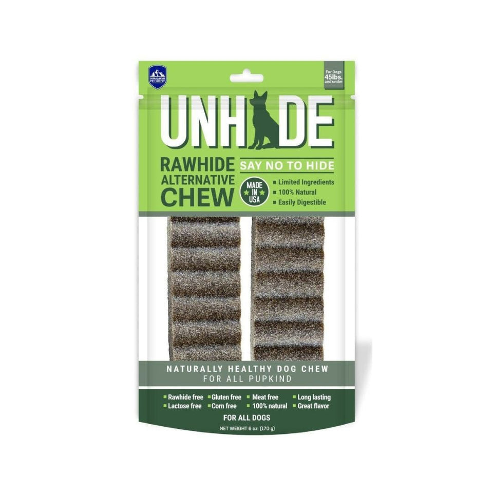 Himalayan Unhide - Long-Lasting Rawhide-Free Dog Chew, 6 oz Bag, 2 ct
