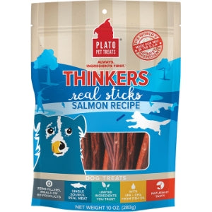 Plato Dog Treats Thinkers Salmon Sticks 10 oz