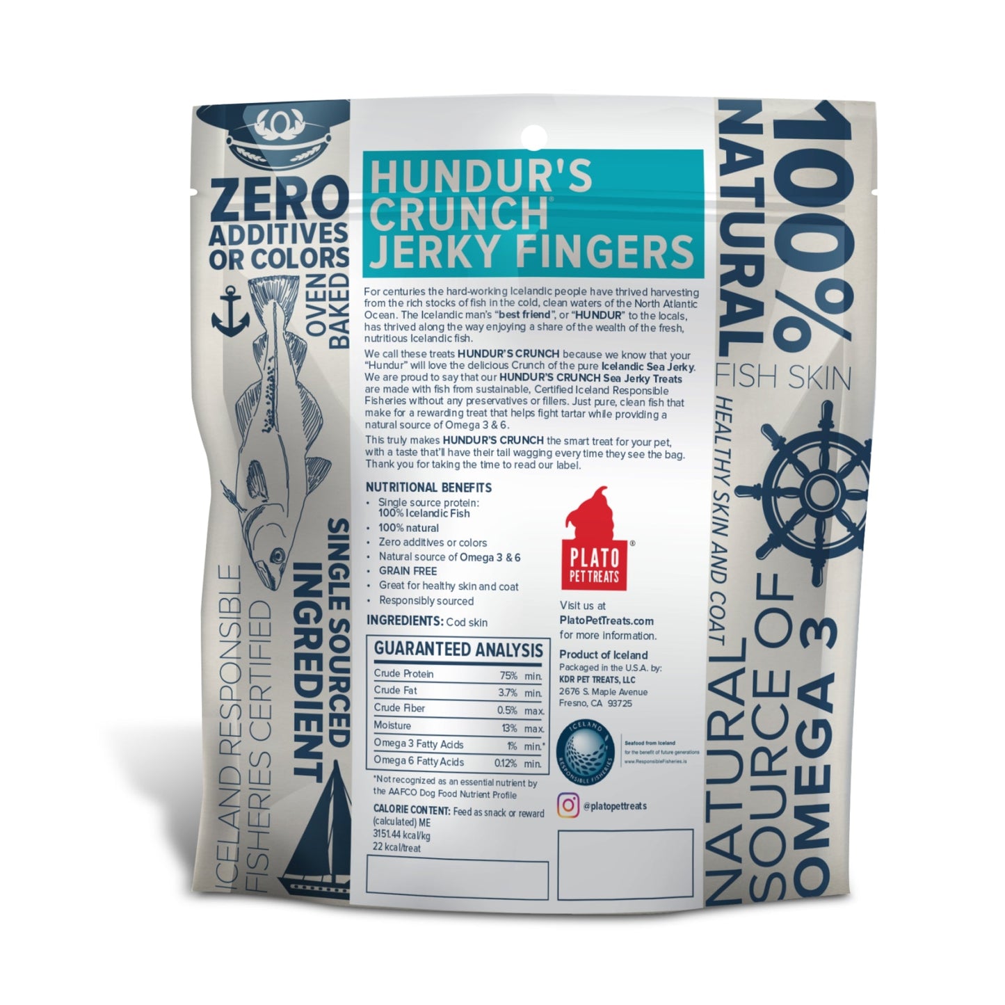 Plato Hundurs Crunch Jerky Finger, 3.5 oz