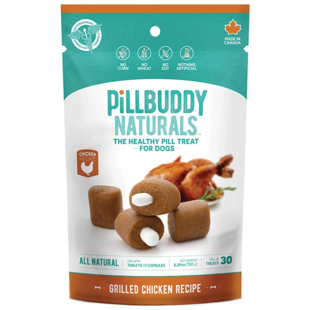Presidio Dog Pill Buddy Natural Chicken 30 ct