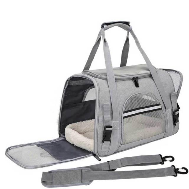 Foldable Portable Pet Carrier Bag - Comfortable Travel Solution For Cats And Dogs - Pets Perfect