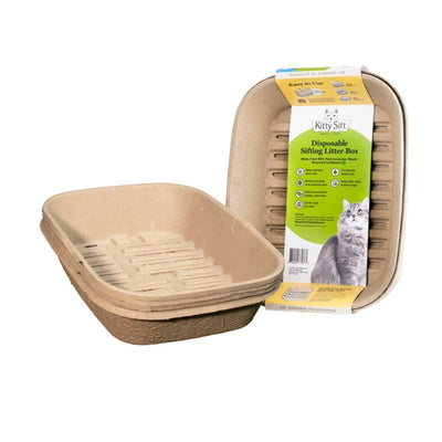 SmartyKat Kitty Sift Disposable Sifting Cat Litter Box, Large