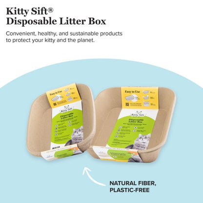Kitty Sift Disposable Cat Litter Box Large - 3 Pk - Pets Perfect