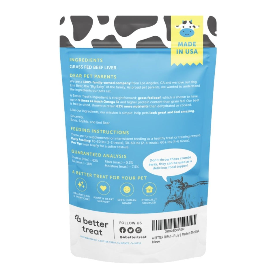 A Better Dog Treat Just One Thing FD Beef Liver Dog & Cat Dog Treats 3, view 5