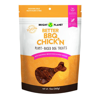 Bright Planet Pet Better BBQ Chick'n Dog Treat 12 oz