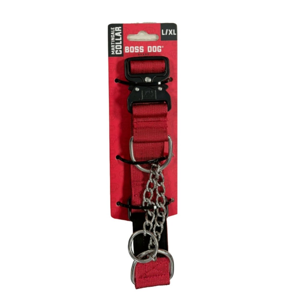 Boss Dog Martingale Dog Collar Red, 1ea/LG/XL - Pets Perfect