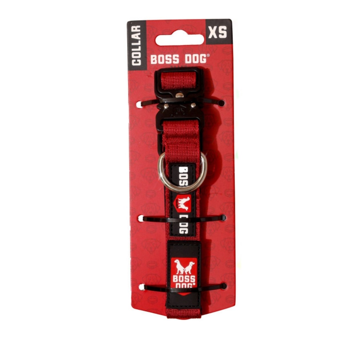 Boss Dog Tactical Adjustable Dog Collar Red, 1ea/XS, 1114 in - Pets Perfect