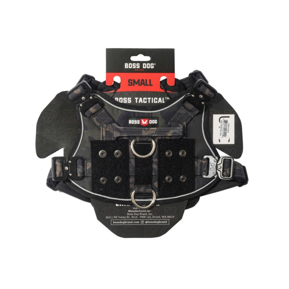Boss Dog Tactical Dog Harness Black Camo, Small, view 2