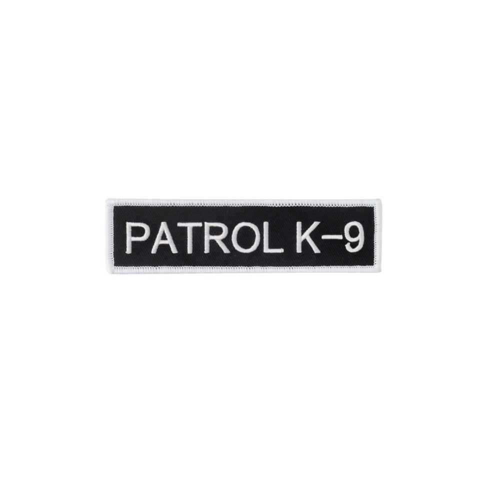 Boss Dog Tactical Harness Patch Patrol K-9, 1ea/LG