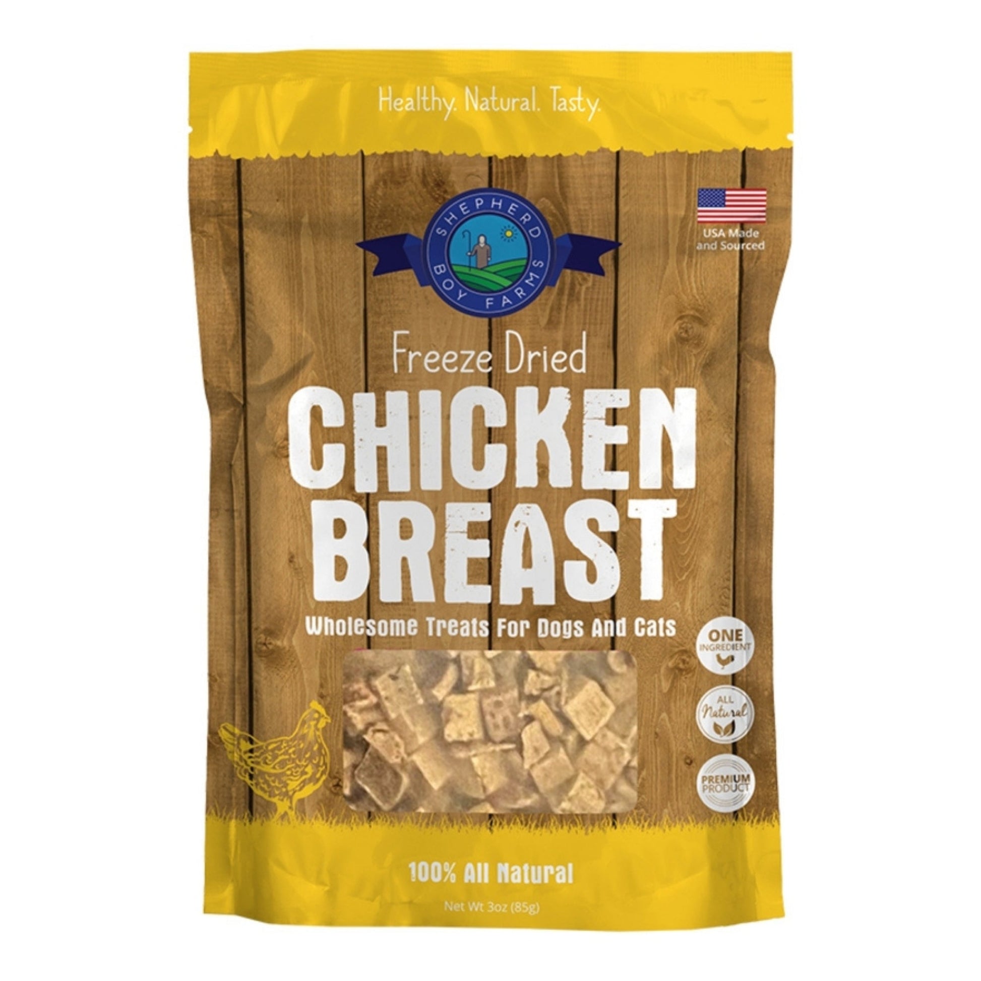 Shepherd Boy Farms Dog & Cat Freeze-Dried Chicken Breast, 3 oz
