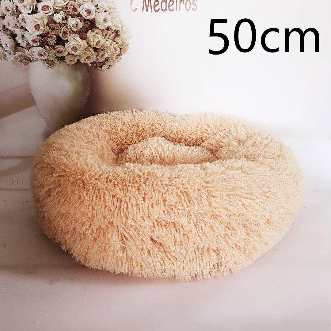 Cozy Haven: Luxurious Round Pet Bed For Winter Comfort - Pets Perfect