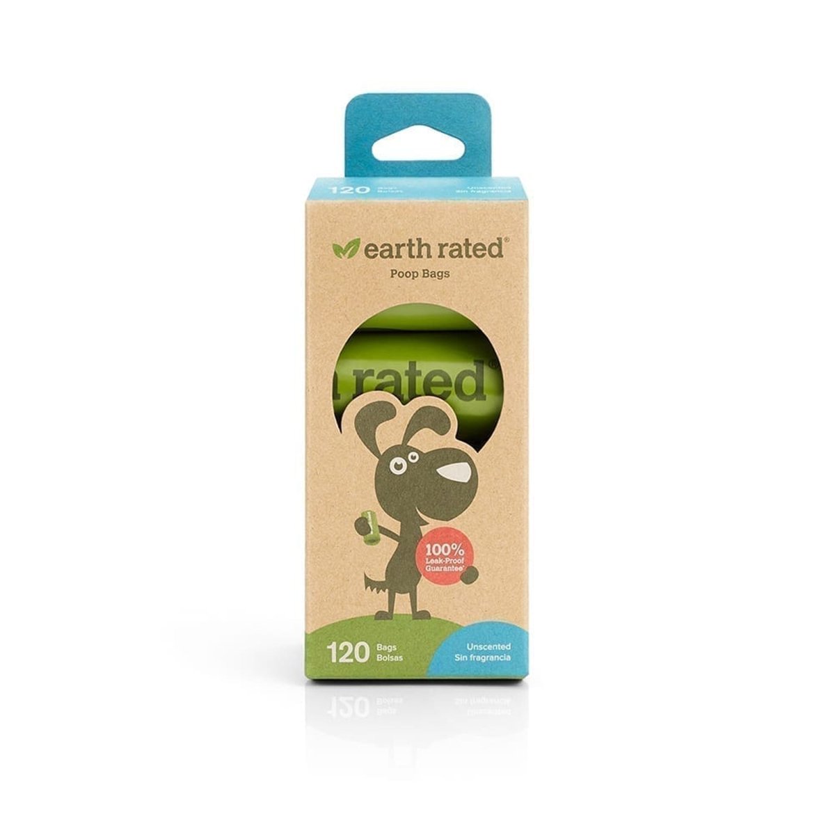 Earth Rated Poop Bag Dog 8 Roll Unscented - Pets Perfect