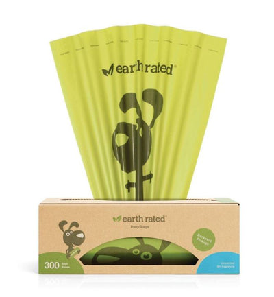 Earth Rated Dog Poop Bags Unscented Box, 300 ct