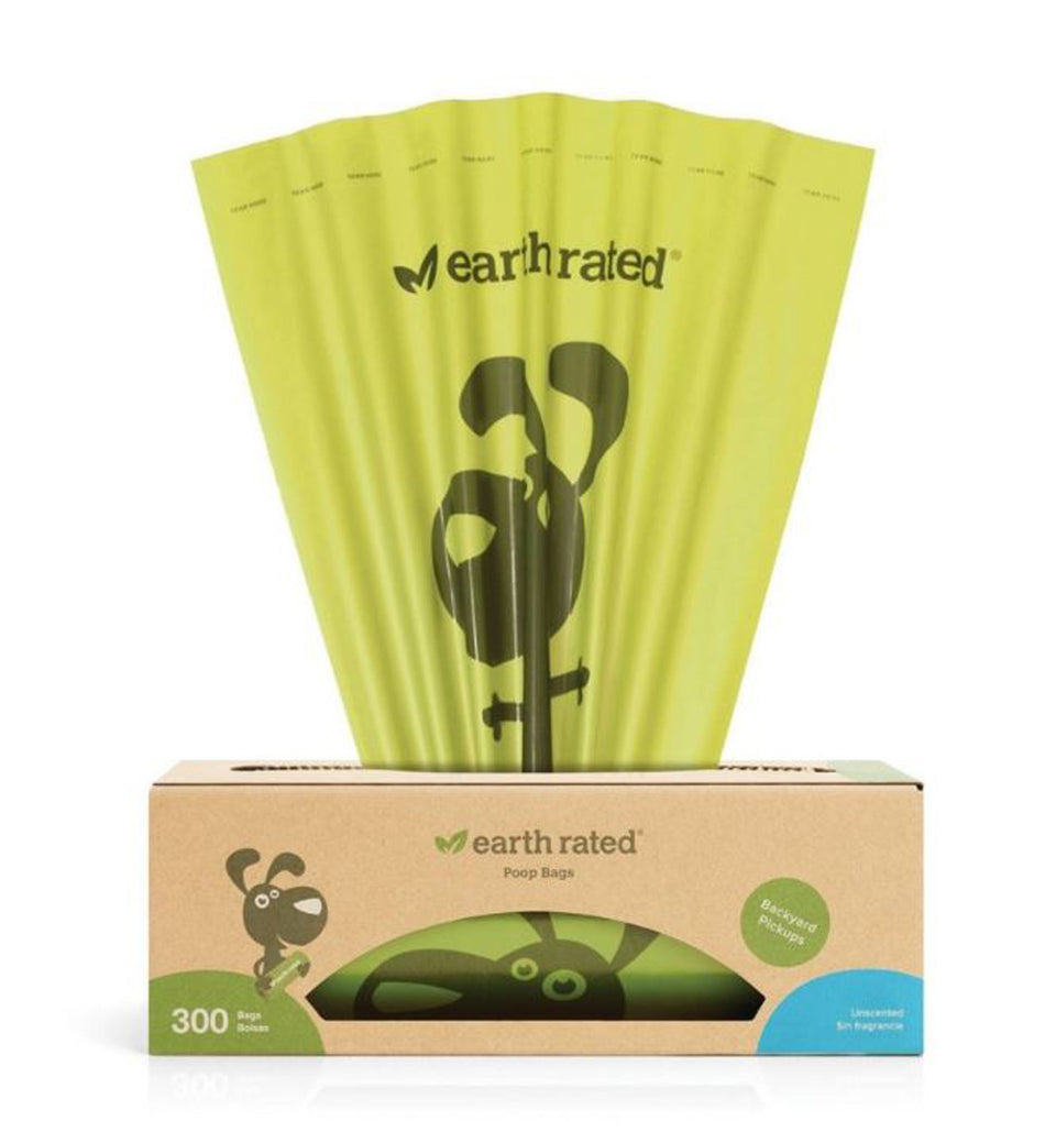 Earth Rated Dog Poop Bags Unscented Box, 300 ct