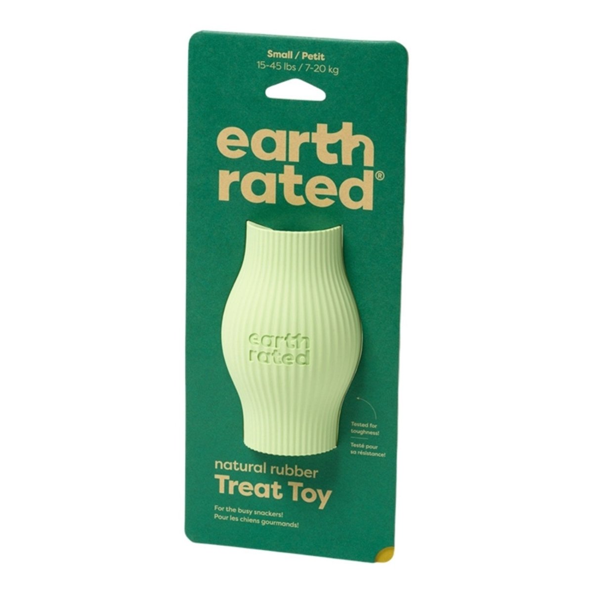 Earth Rated Dog Treat Toy Green Rubber Small - Pets Perfect