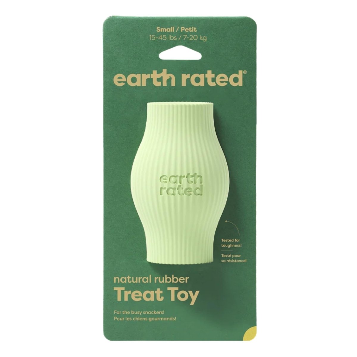 Earth Rated Dog Treat Toy Green Rubber Large - Pets Perfect