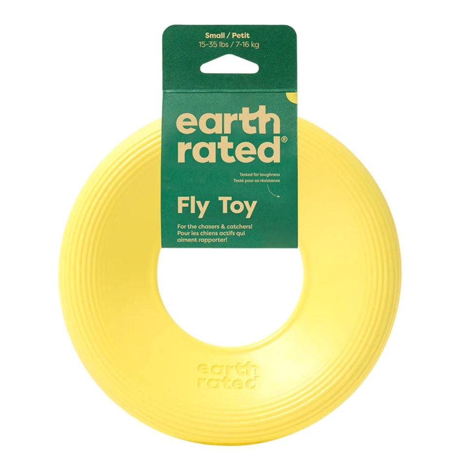earth Rated Dog Flyer Toy Yellow Small Default Title