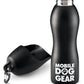 Mobile Dog Gear 25 Oz Water Bottle with attached portable pet water bowl for outdoor dog hydration and travel.