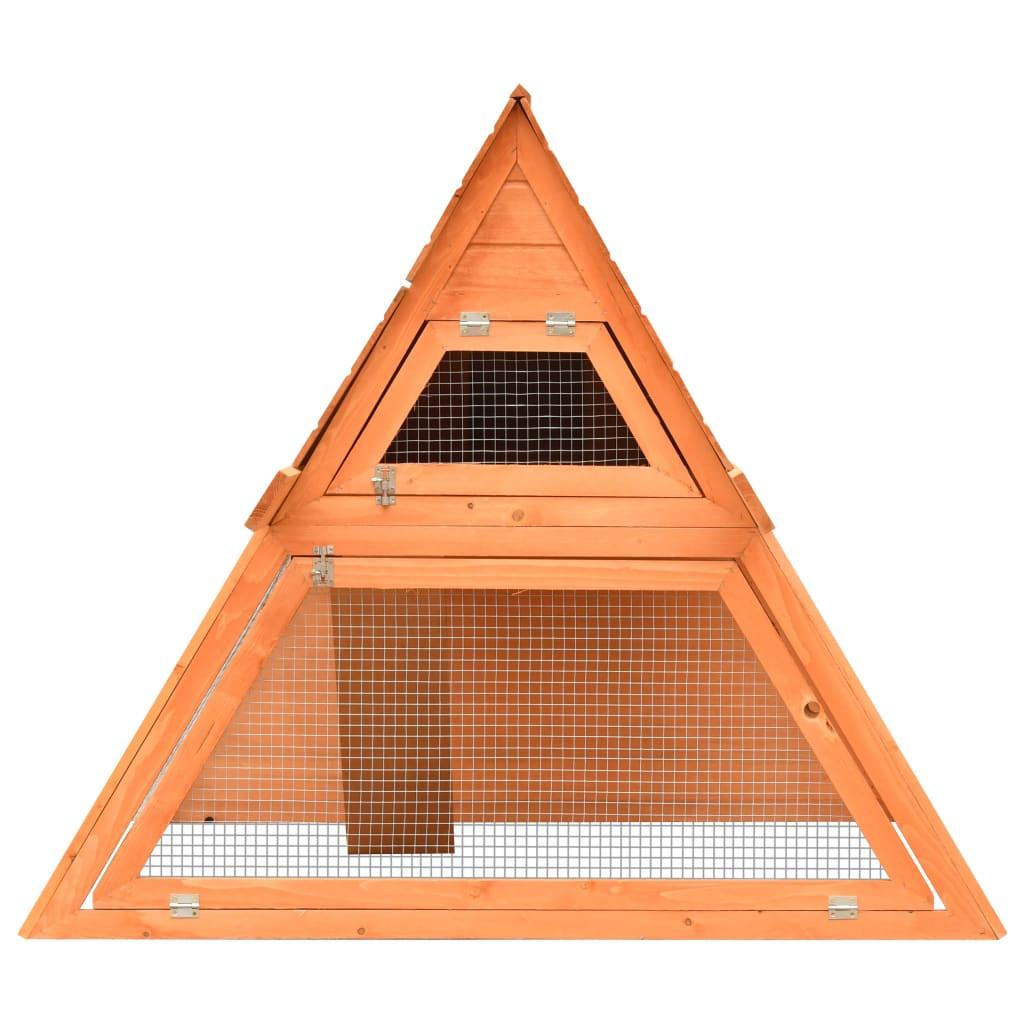 A-Frame Rabbit Hutch - Weatherproof Pine & Fir Wood Outdoor Cage.