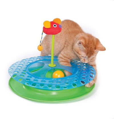 Petstages Cheese Chase Catnip Cat Toy Multi-Color