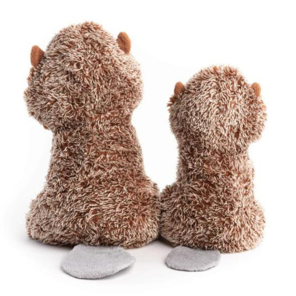 FabDog Fluffy Beaver Large Squeaky Plush Dog Toy, view 3