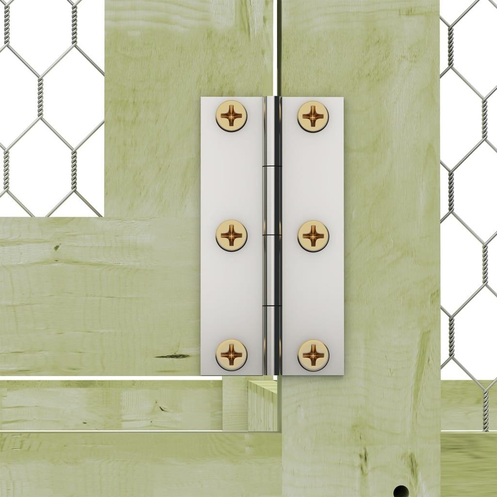 vidaXL Chicken Cage 19.7'x4.9'x4.9' Impregnated Wood Pine and Steel.