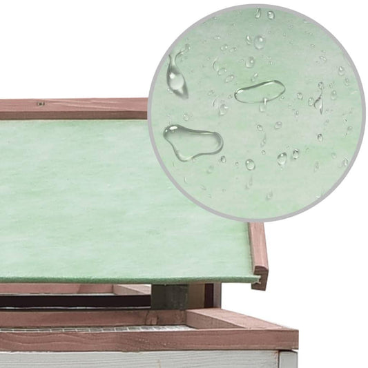 vidaXL Rabbit Hutch Bunny Cage with Pull Out Tray Rabbit Enclosure Solid Wood.