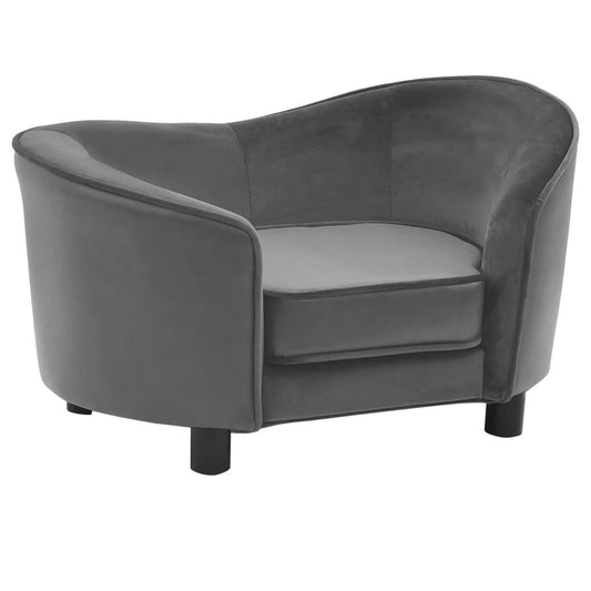 vidaXL Dog Sofa Puppy Couch Bed with Washable Cover Plush and Faux Leather