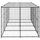 vidaXL Outdoor Dog Kennel Steel with Roof 104.2 ft²