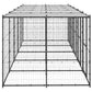 vidaXL Outdoor Dog Kennel Steel with Roof 130.2 ft²