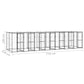 vidaXL Outdoor Dog Kennel Steel with Roof 182.3 ft²
