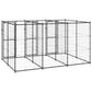 vidaXL Outdoor Dog Kennel Steel 78.1 ft²