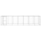 vidaXL Outdoor Dog Kennel Galvanized Steel with Roof 182.3 ft²