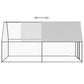vidaXL Chicken Cage Walk-in Chicken Coop Pen Poultry Cage Galvanized Steel.