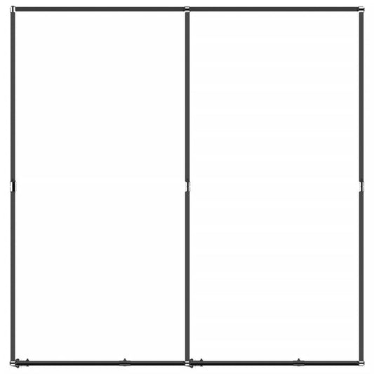 vidaXL Outdoor Dog Kennel Steel 39.7 ft²