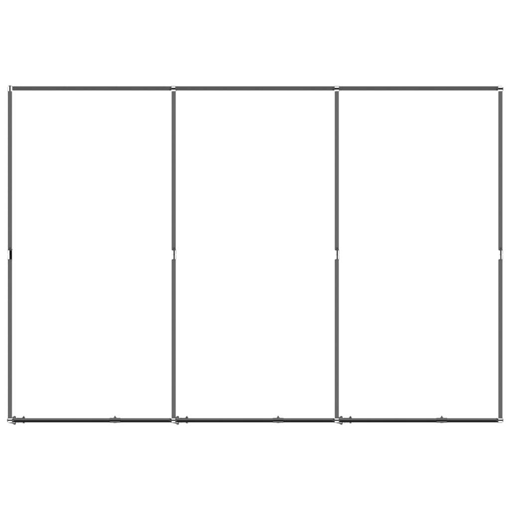 vidaXL Outdoor Dog Kennel Steel 59.5 ft²