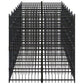vidaXL Outdoor Dog Kennel Steel 138.9 ft²