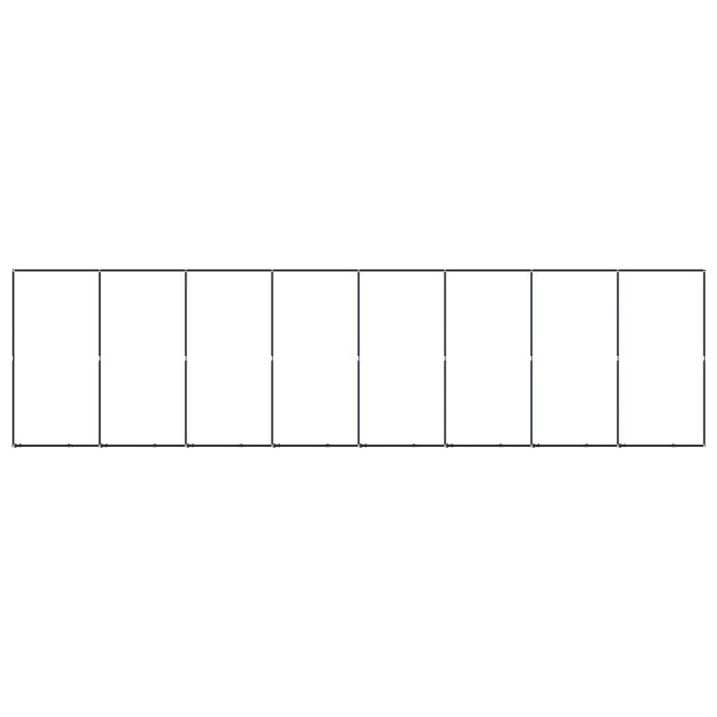 vidaXL Outdoor Dog Kennel Steel 158.8 ft²