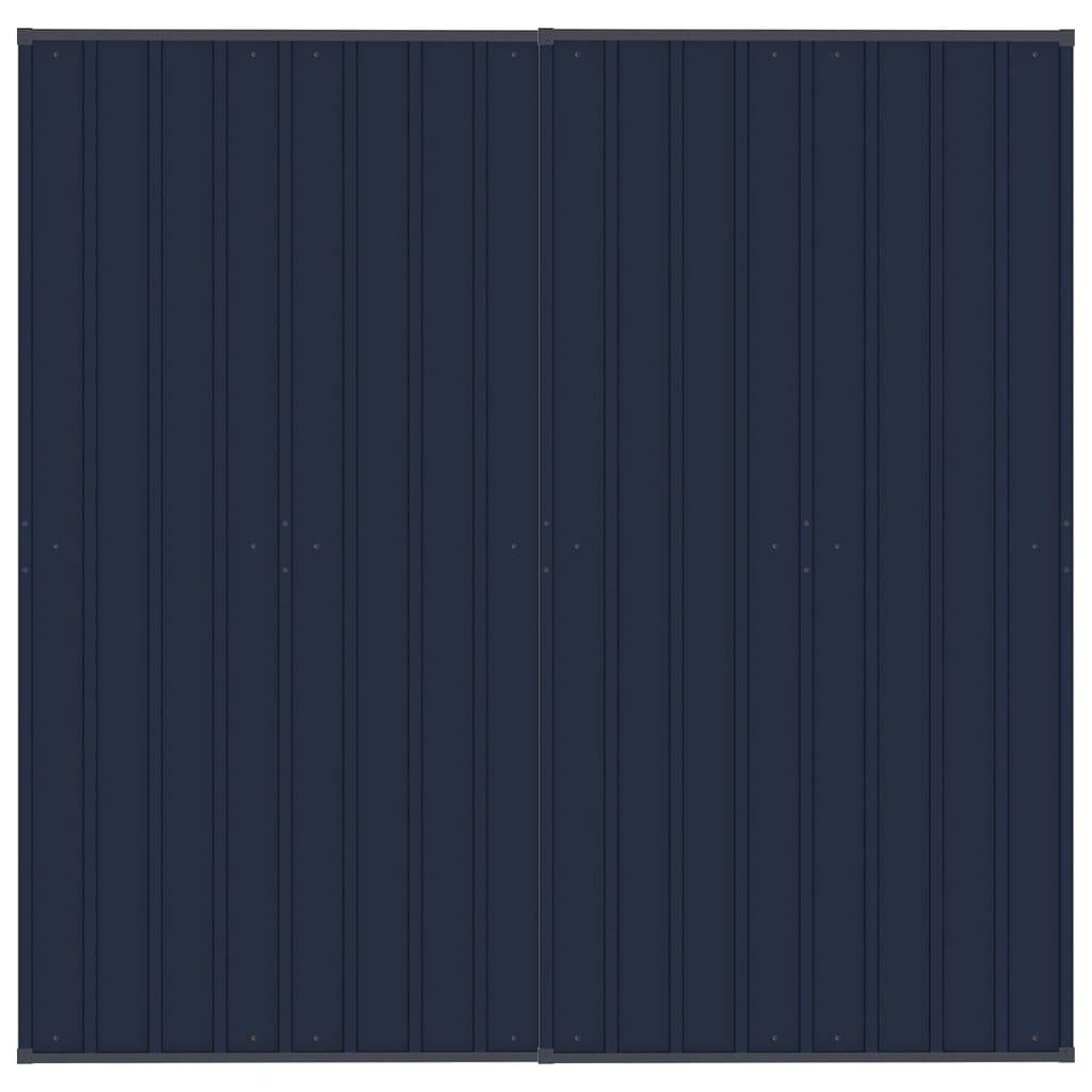 vidaXL Outdoor Dog Kennel with Roof Steel 39.7 ft²