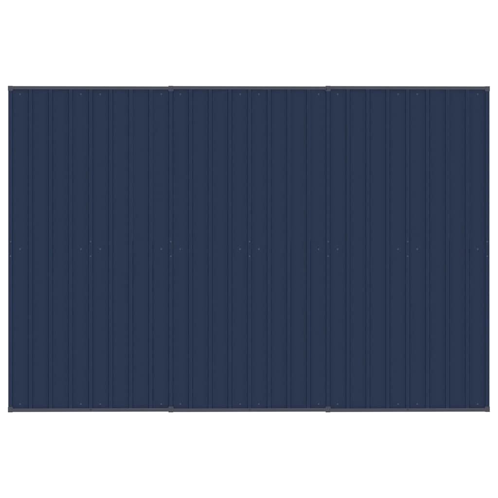 vidaXL Outdoor Dog Kennel with Roof Steel 59.5 ft²