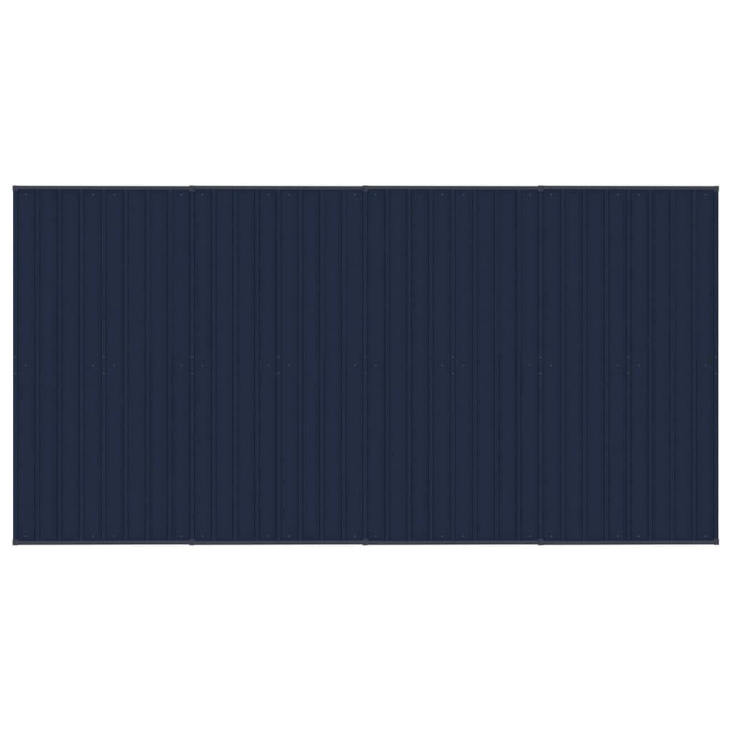 vidaXL Outdoor Dog Kennel with Roof Steel 79.3 ft²