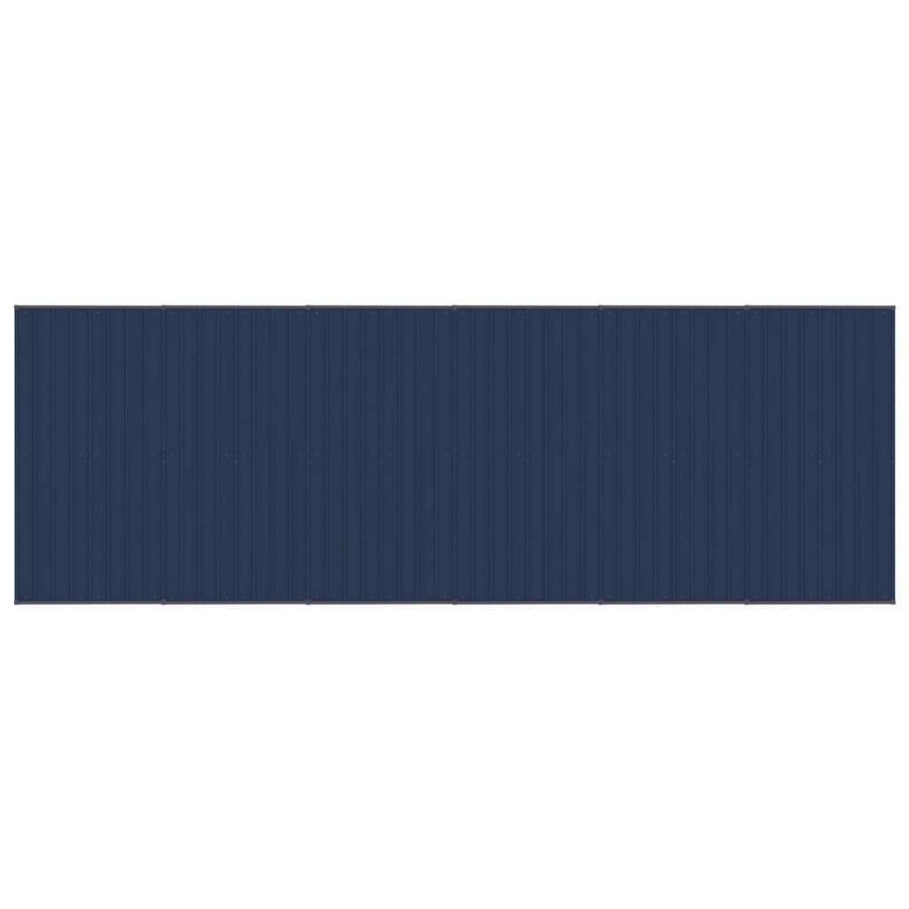 vidaXL Outdoor Dog Kennel with Roof Steel 119 ft²