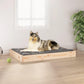 vidaXL Dog Bed Dog Sofa Bed Pet Couch Seat with Wooden Frame Solid Wood Pine