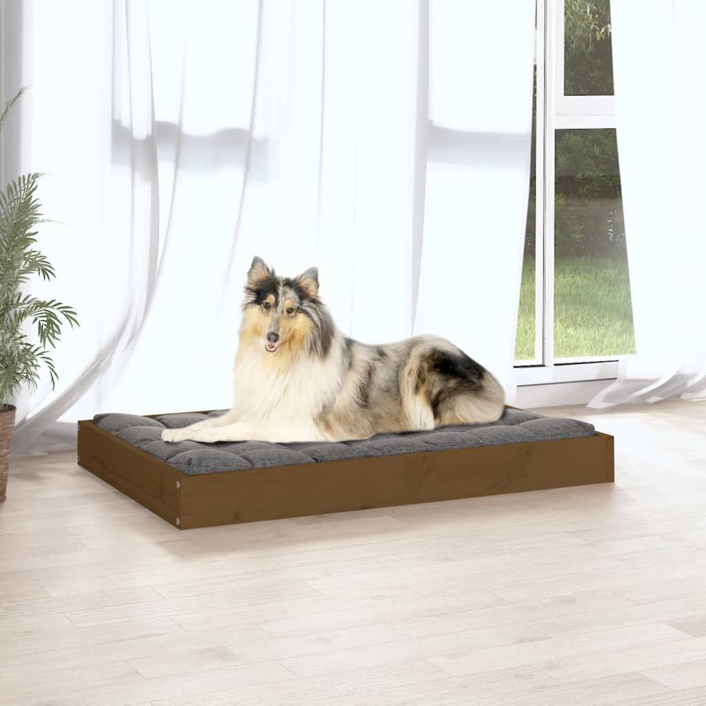 vidaXL Dog Bed Dog Sofa Bed Pet Couch Seat with Wooden Frame Solid Wood Pine
