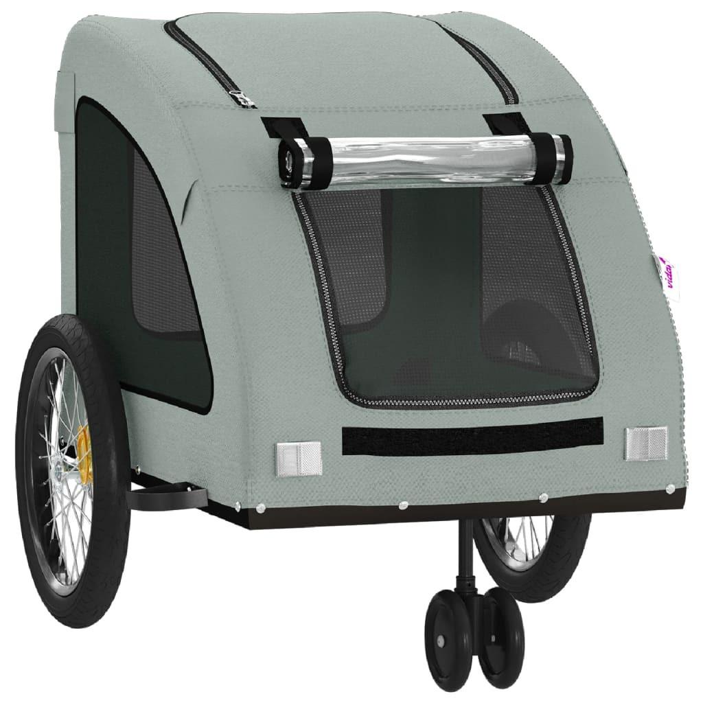 vidaXL Pet Bike Trailer Dog Bicycle Cargo Stroller Oxford Fabric and Iron